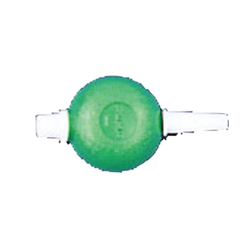 Green and White Balloon Hand Pump Halloween Prop