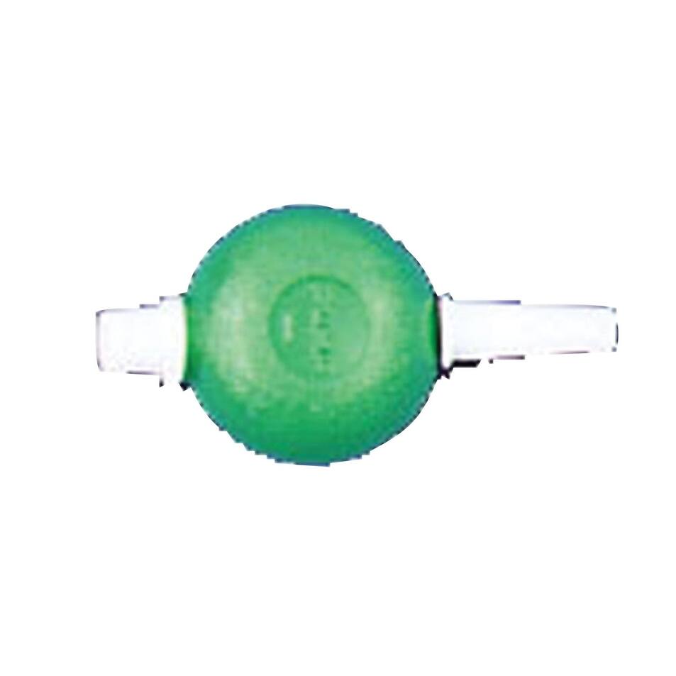 Green and White Balloon Hand Pump Halloween Prop