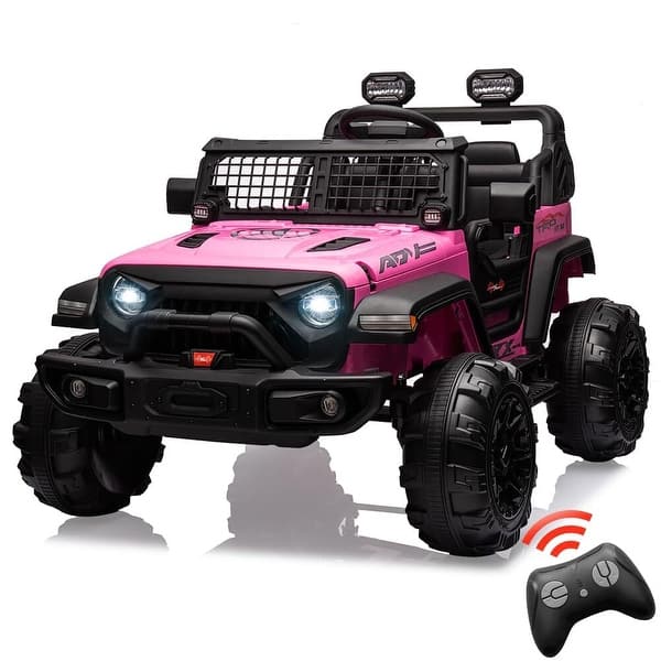 slide 2 of 34, 24V 9Ah Kids Ride-On 2-Seater Electric Car - Remote Control Pink