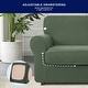 preview thumbnail 40 of 63, Subrtex 3-Piece Stretch Armchair Slipcover Sets with 1 Backrest Cushion Covers and 1 Seat Cushion Covers