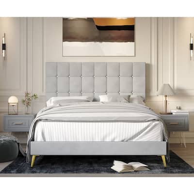 Marcella Upholstered Panel Bed