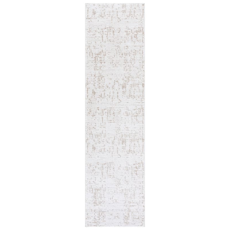 SAFAVIEH Slate Sonali Modern Rug - Ivory/Taupe - 2' x 8' Runner