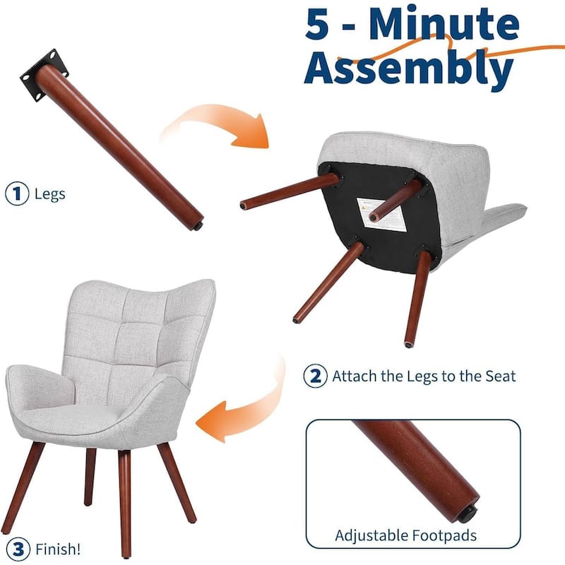 Modern Upholstered Kitchen Dining Room Accent Chairs for Kitchen, Dining Room