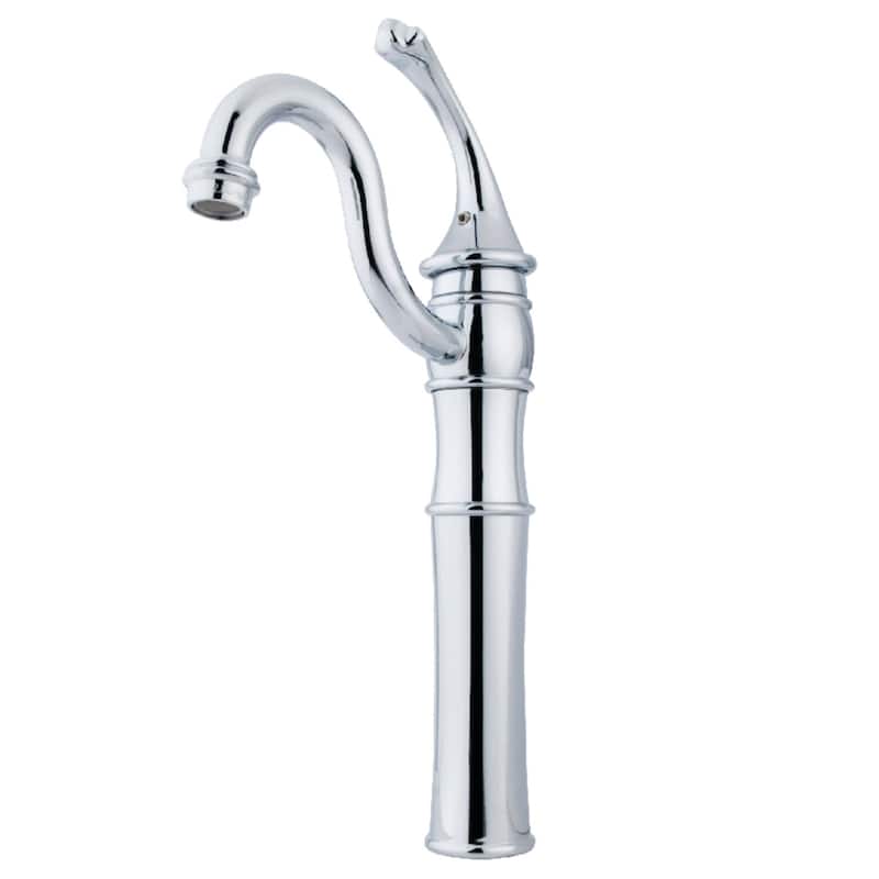 Kingston Brass Georgian Bathroom Faucet with Deck Plate and Metal - Polished Chrome