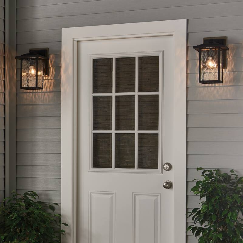 Kichler Lighting Capanna Collection 1-light Textured Black Outdoor Wall Lantern