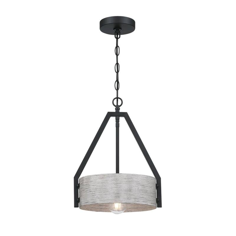 Westinghouse 6125800 Callowhill 12" Wide Wood Pendant