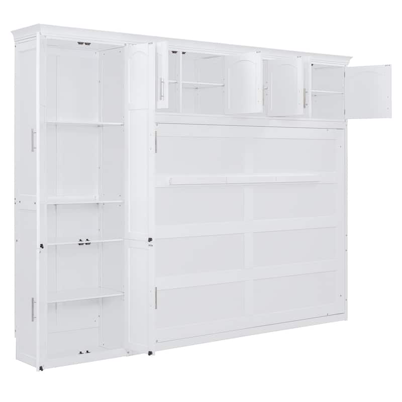 Queen Size Murphy Bed Wall Bed with Cabinets