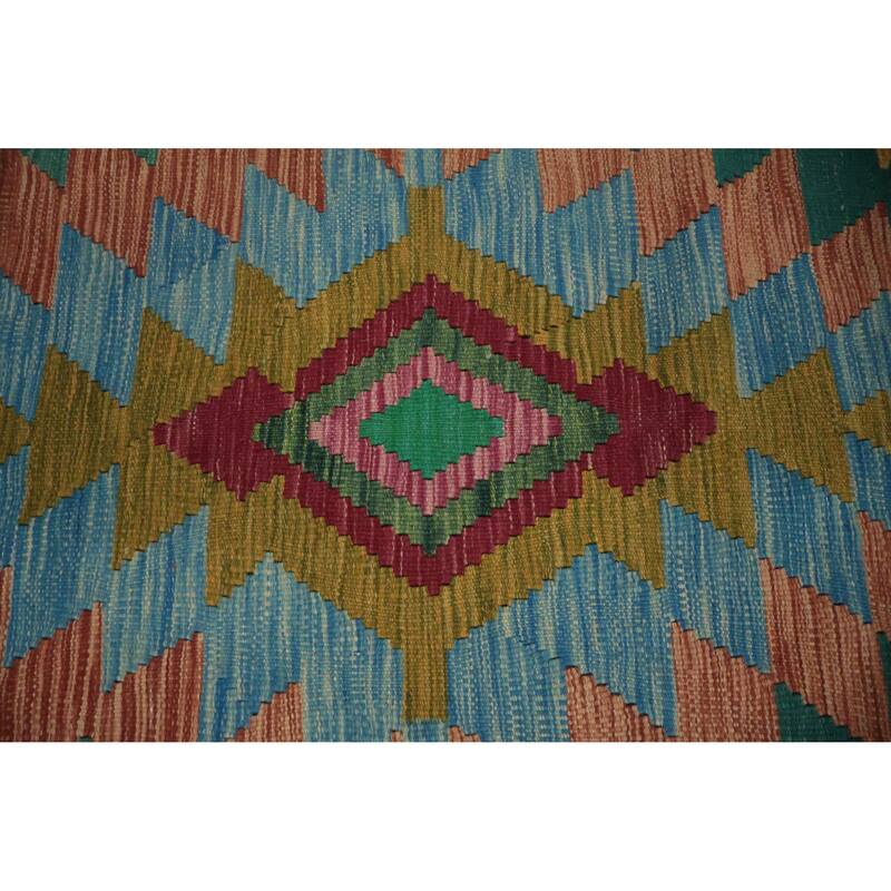 Hand Woven Oriental 100% Wool Carpet Southwestern Tribal Black Kilim Area Rug - 11' 6'' X 8' 2''