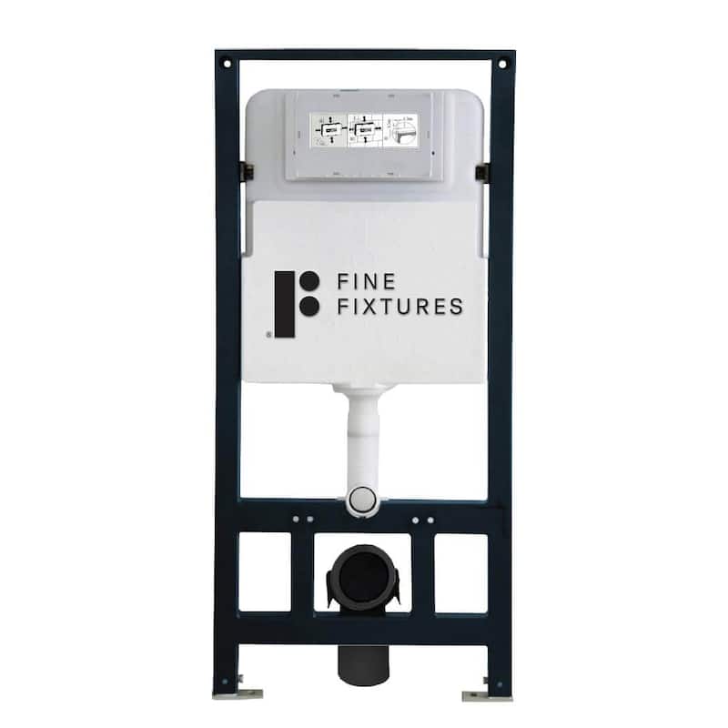 Fine Fixtures Wall Hung Toilet Concealed Tank Carrier - Universal In-Wall Tank - 1.6 GPF. - 6"