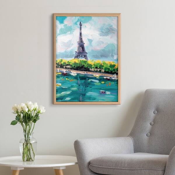 Kate and Laurel Blake Fall Paris Printed Wood by Rachel Christopoulos ...