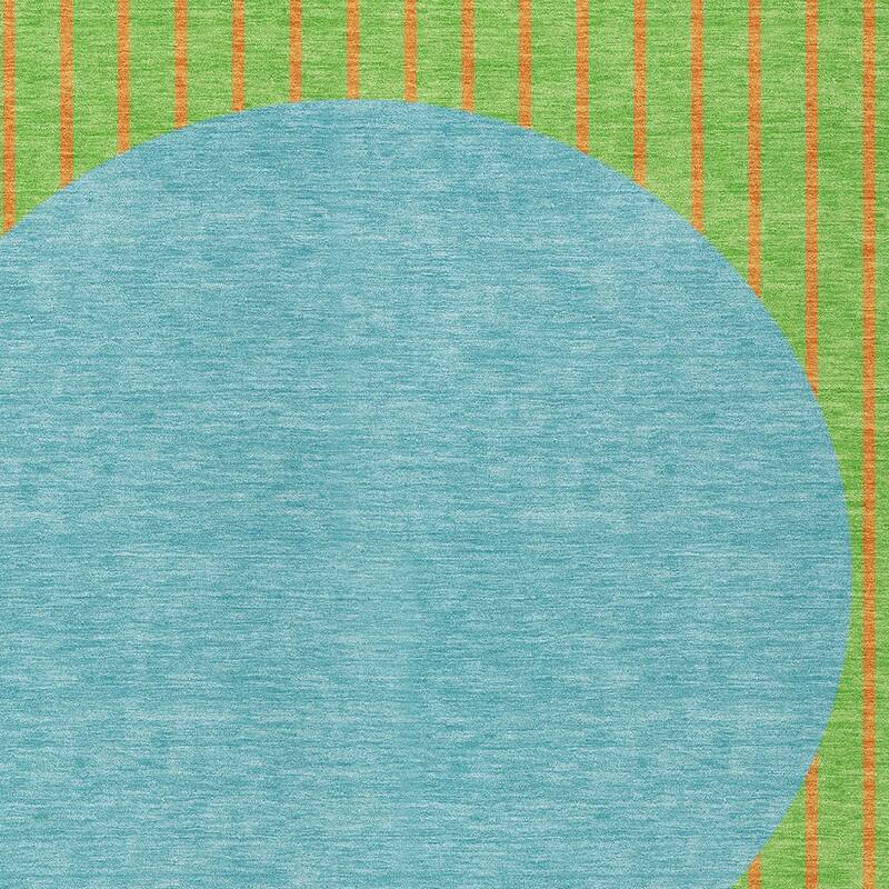 HomeRoots Striped Transitional Rectangle Outdoor Rug