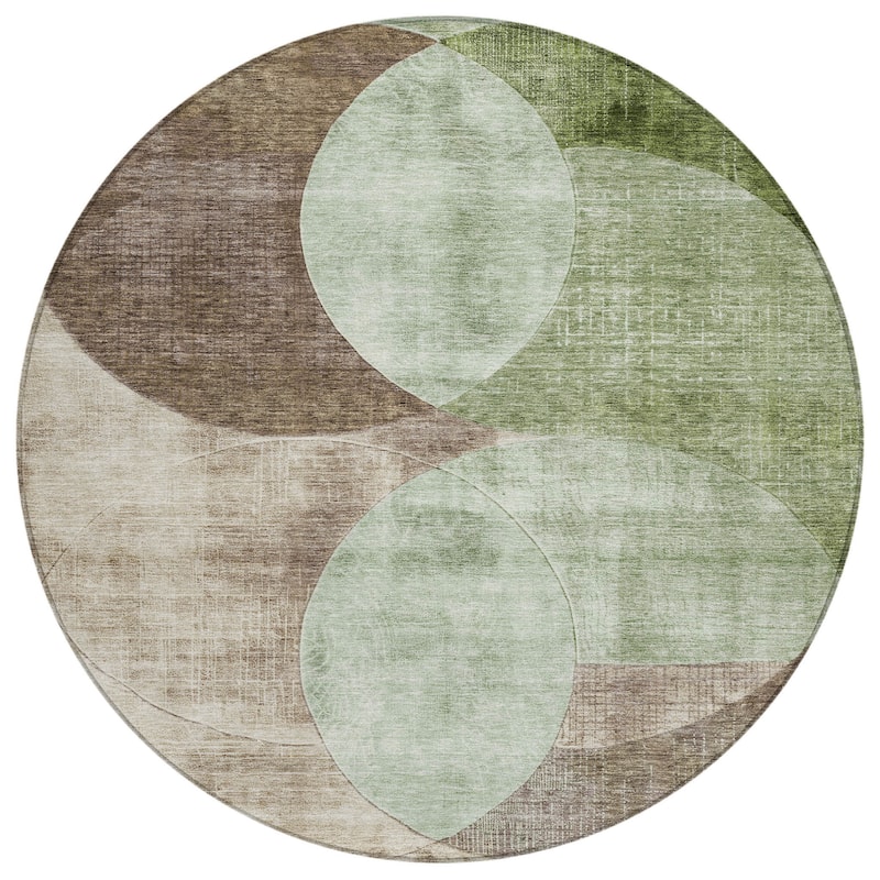 HomeRoots Geometric Transitional Rectangle Outdoor Rug