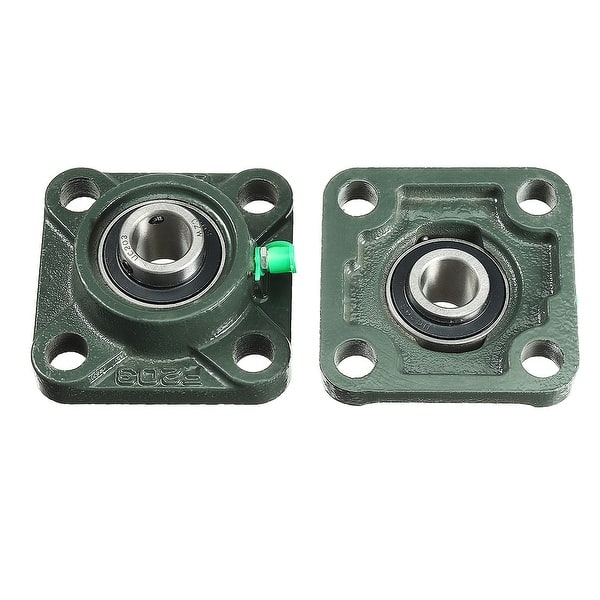 Shop 2pcs Pillow Block Bearing Ucf203 17mm Mounted Bear Square