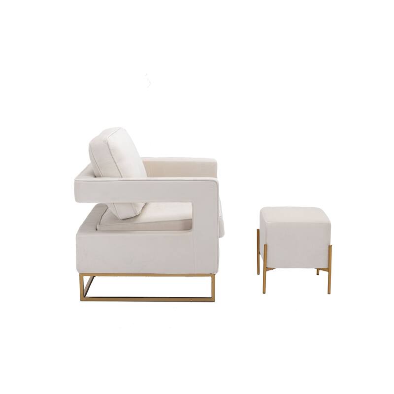 Carolina Living Larenta Upholstered Chair and Footrest