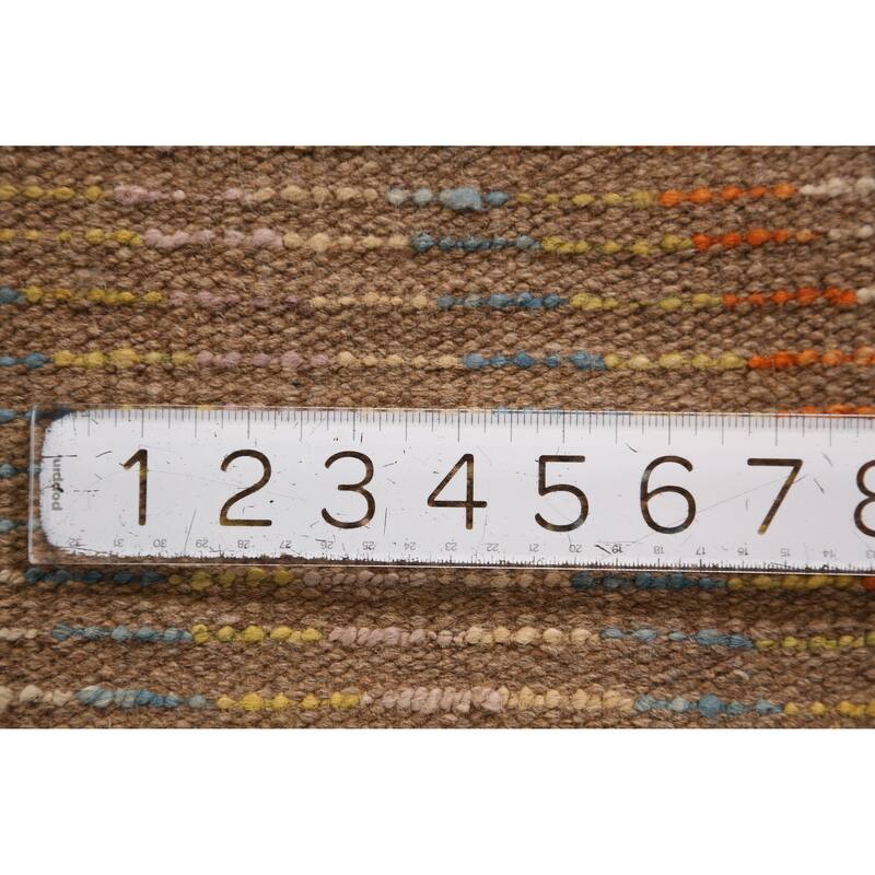Chevron Style Moroccan Runner Rug Handmade Wool Carpet - 2'10" x 9'7"
