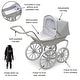 preview thumbnail 3 of 7, Badger Basket London Doll Pram - Executive Gray