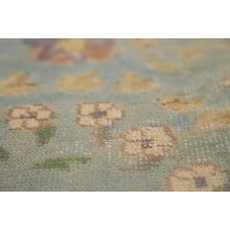 Traditional Tabriz Persian Area Rug Hand-Knotted Floral Wool Carpet - 6'4"x 9'4"
