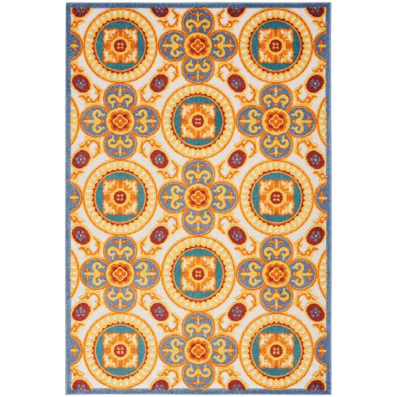 Nourison Aloha Indoor/outdoor Geometric Area Rug - 5' x 8' - Multicolor