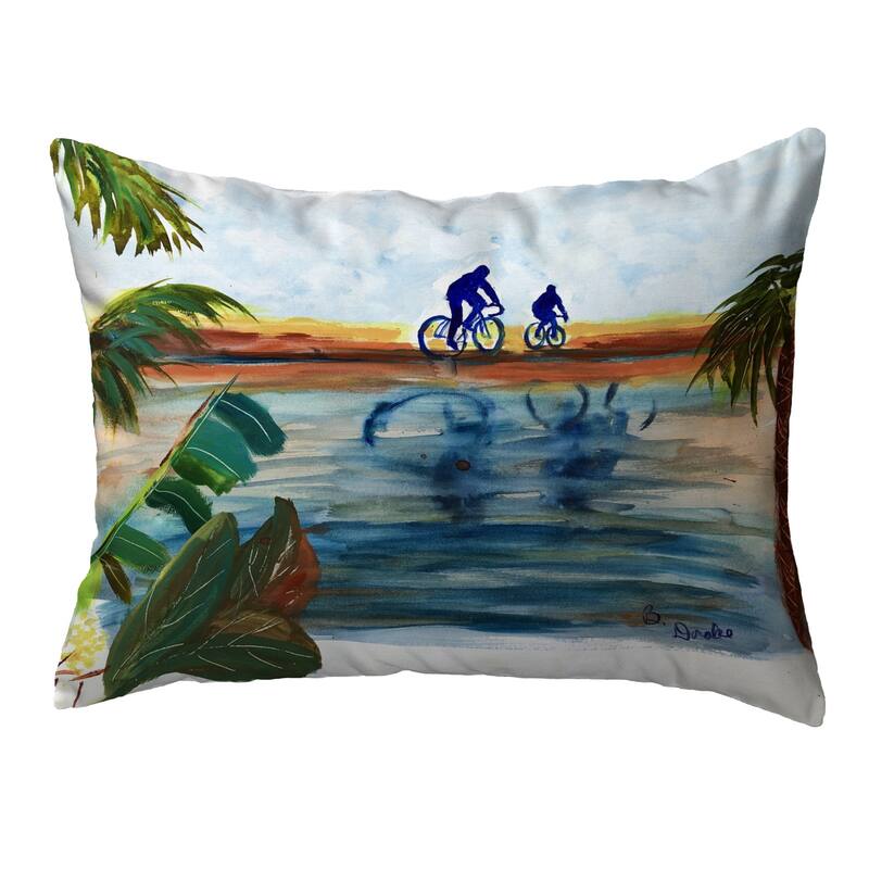 Two Bikers Noncorded Pillow