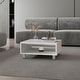 preview thumbnail 1 of 10, Avondale Coffee Table in Melamine with Open Storage White