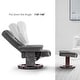 preview thumbnail 3 of 14, Mcombo Recliner Chair with Ottoman, Fabric Massage Swivel Chair