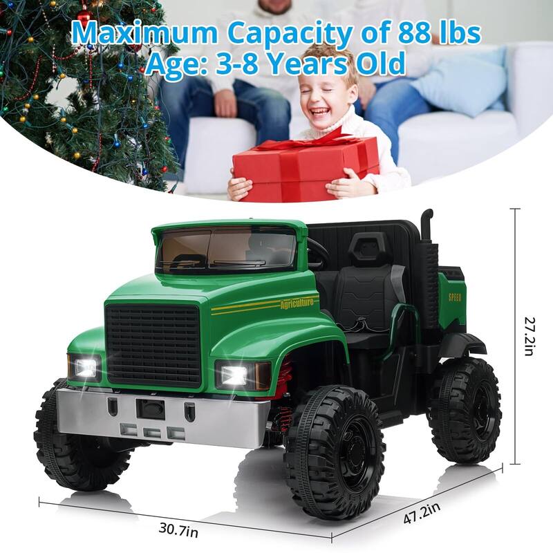 Ride On Car with Remote Control, Electric Utv Vehicles for Kids with Dump Bed