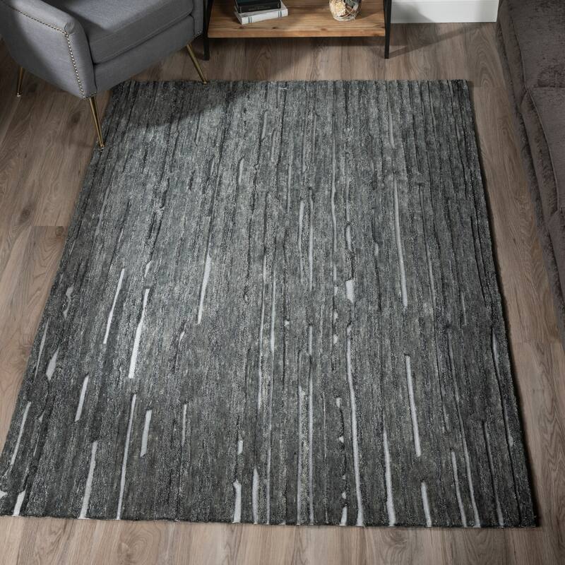 Addison Dazzle Modern Hand Spun Wool and Metallic Area Rug