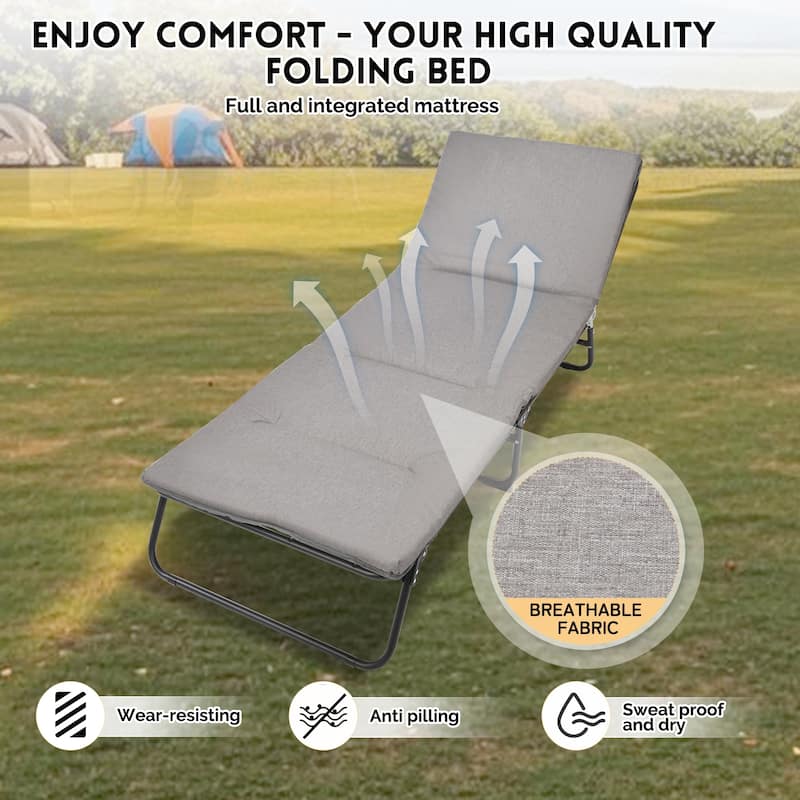 Folding Camping Cot for Adults