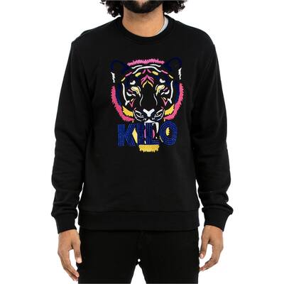 Hudson Mens Tiger Kilo Pullover Sweater,, Black, 3XL