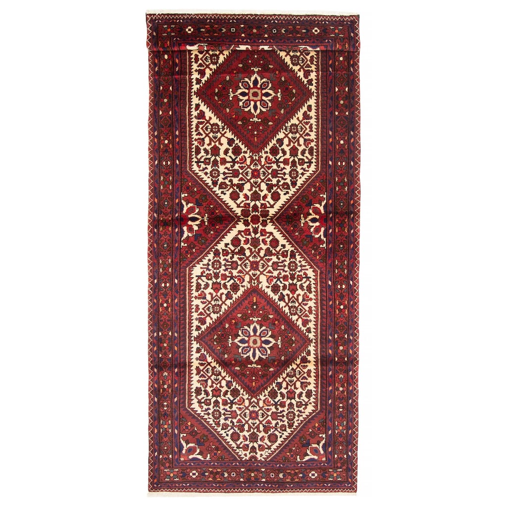 ECARPETGALLERY Hand-knotted Anadol Cream Wool Rug - 3'8 x 9'8