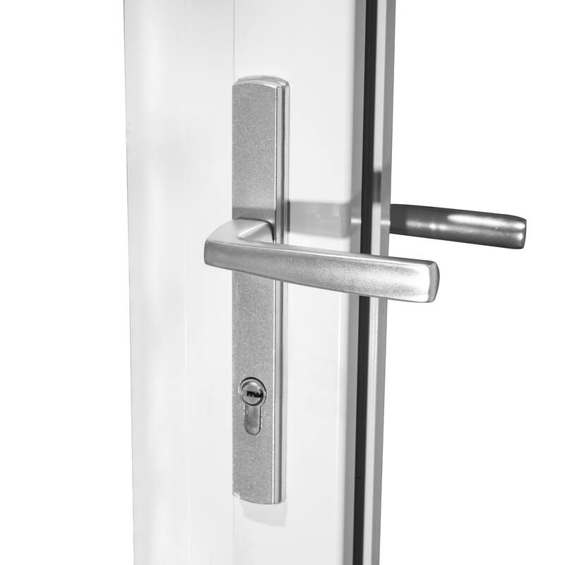 KaMic 120" x 96" 4-Panel Aluminum Patio Folding Door Right to Left-Outswing