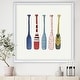 preview thumbnail 9 of 8, Designart 'Five Paddles' Lake House Framed Art Print 16 in. wide x 16 in. high - White