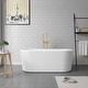 preview thumbnail 6 of 4, Miseno 257059-BAT Caserta 59" Free Standing Acrylic Soaking Tub with