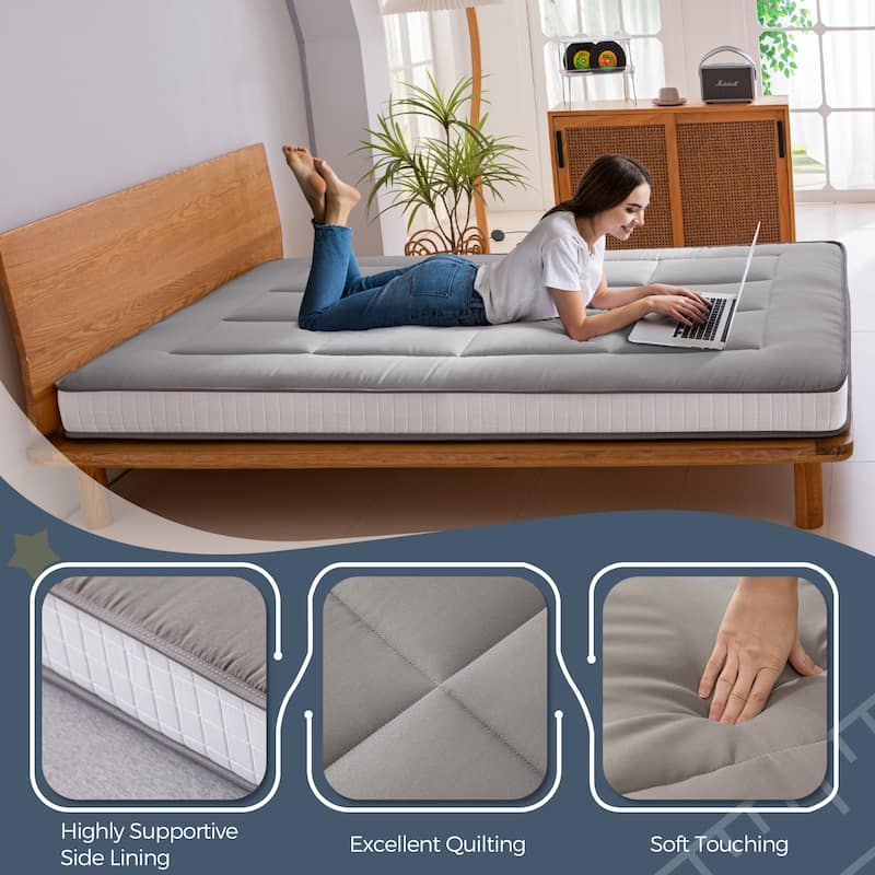 6-inch Thick Padded Floor Futon Mattress