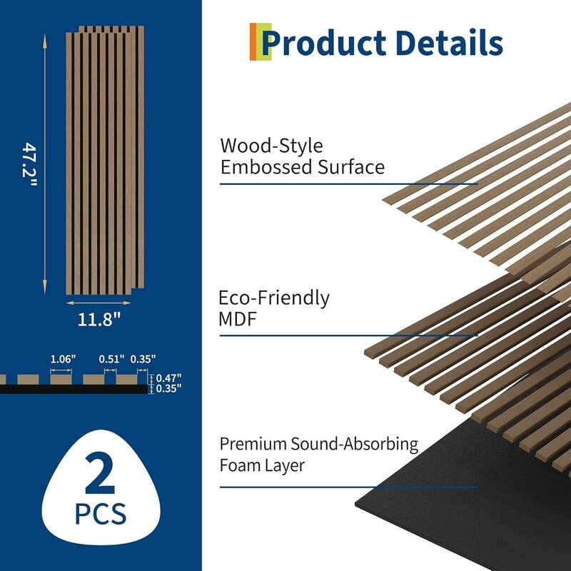 3D Fluted Wood Slat Acoustic Panels