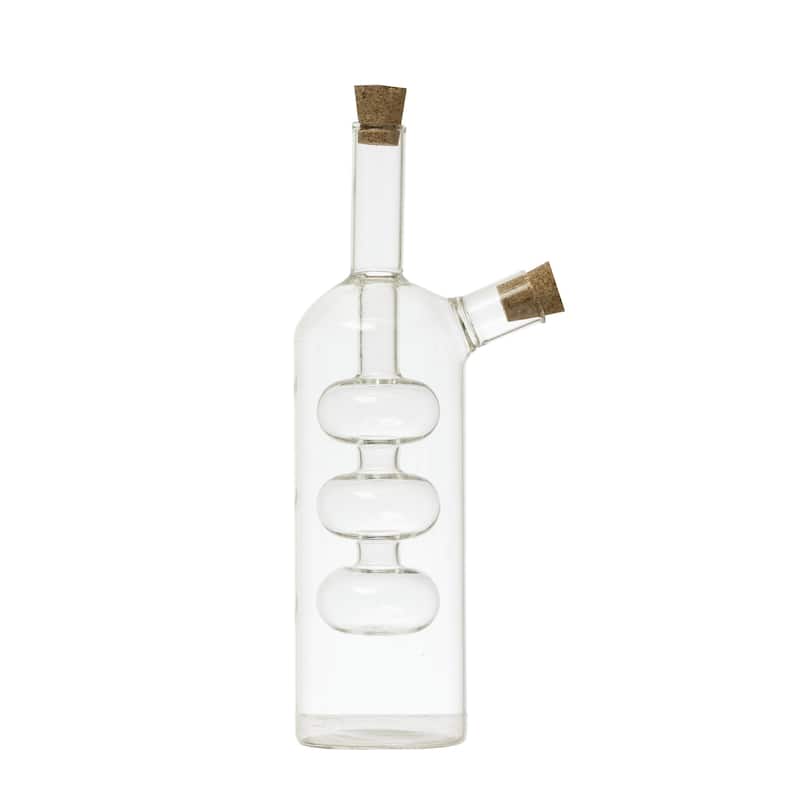 Hand-Blown Glass Oil and Vinegar Cruet
