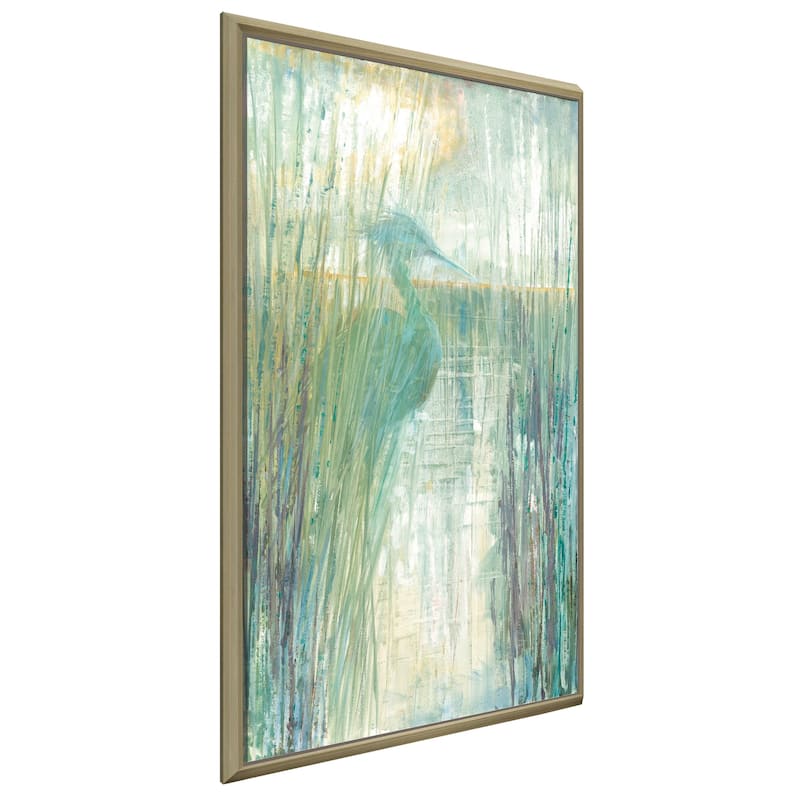 "Morning Egret I" by Ruane Manning Print on Floating Canvas