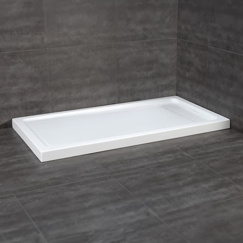 Bel Soft Close 3-Piece Base/Door Rectangular Corner Shower Kit (Left or Right Drain)