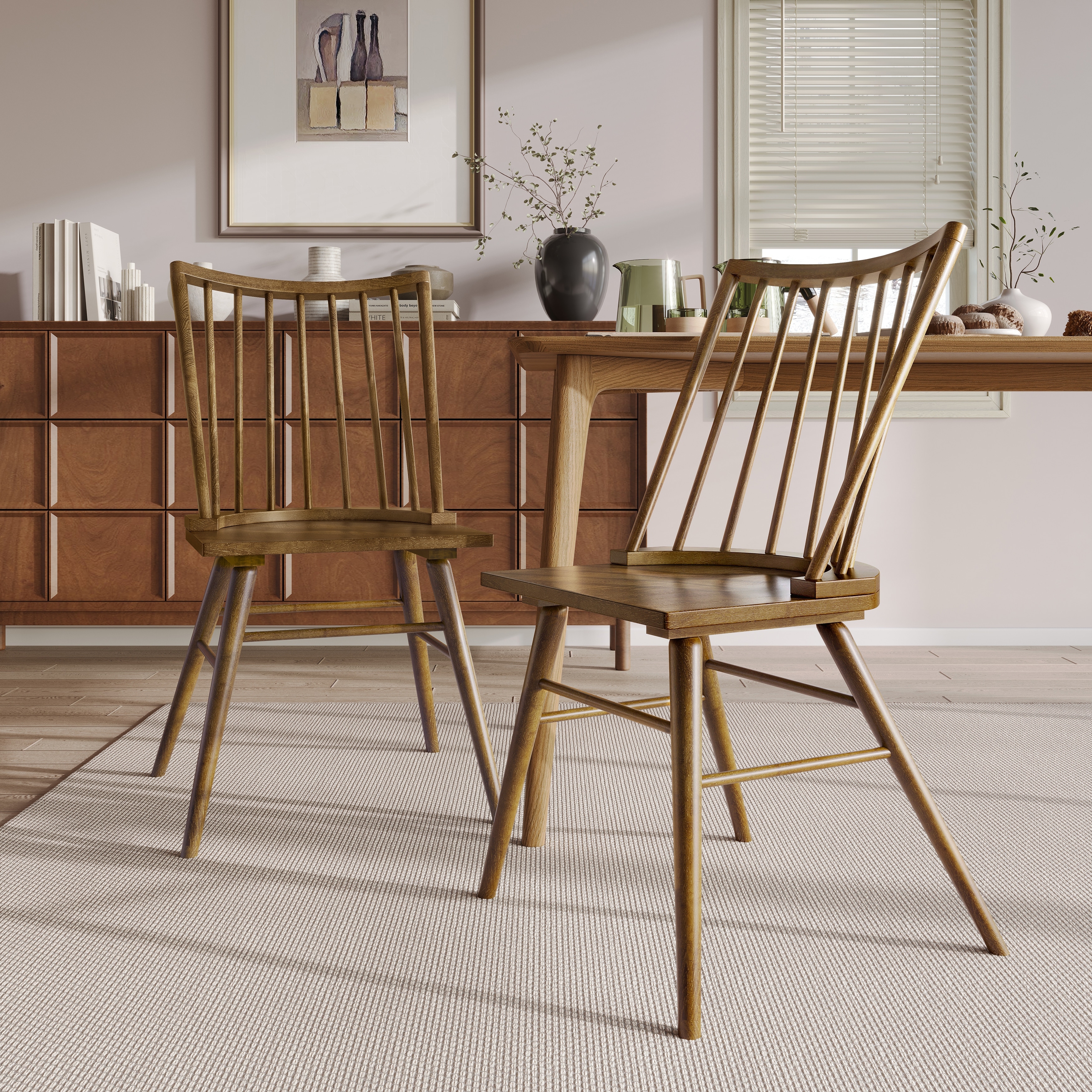 CraftPorch 2-Piece Mid-Century Modern Dining Chairs