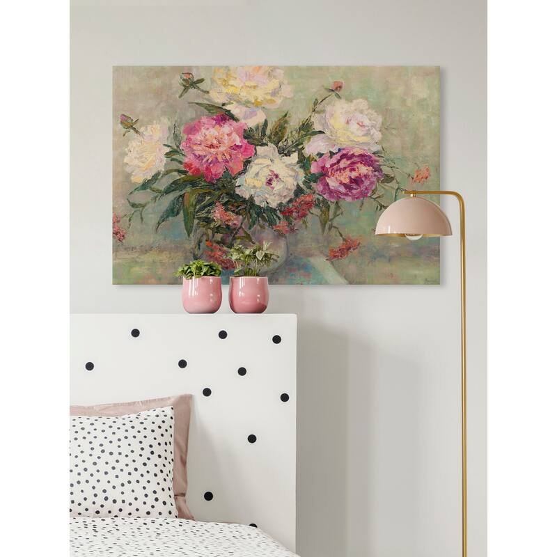 Love Is the Flower Print on Wrapped Canvas