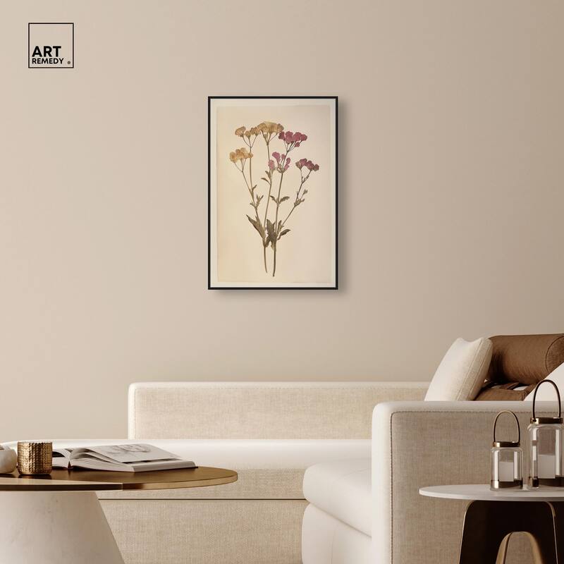 Dried Flower Canvas by Art Remedy
