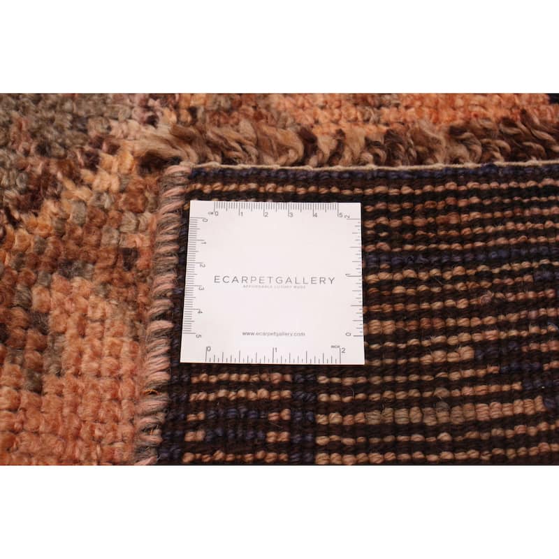 ECARPETGALLERY Hand-knotted Melis Vintage Copper Wool Rug - 4'2 x 12'2