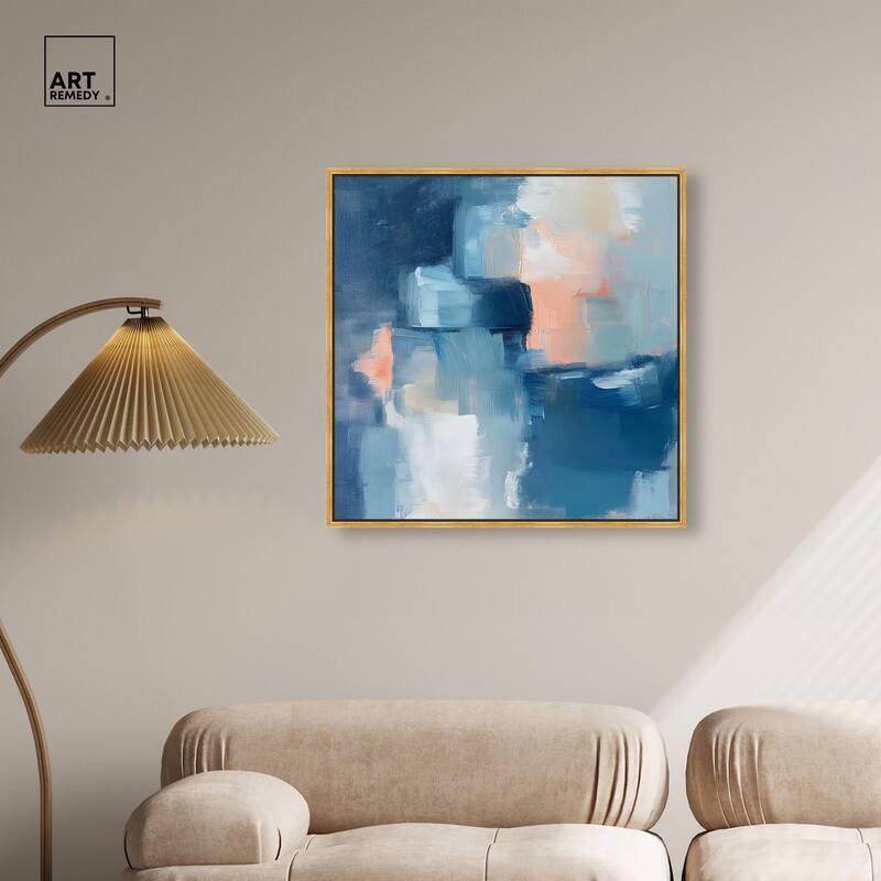 Whispering Blue I Canvas by Art Remedy