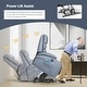 preview thumbnail 23 of 52, EROMMY Oversized Power Lift Recliner with Massage & Heat – PU Leather Chair with Pockets, Cup Holders & USB Port