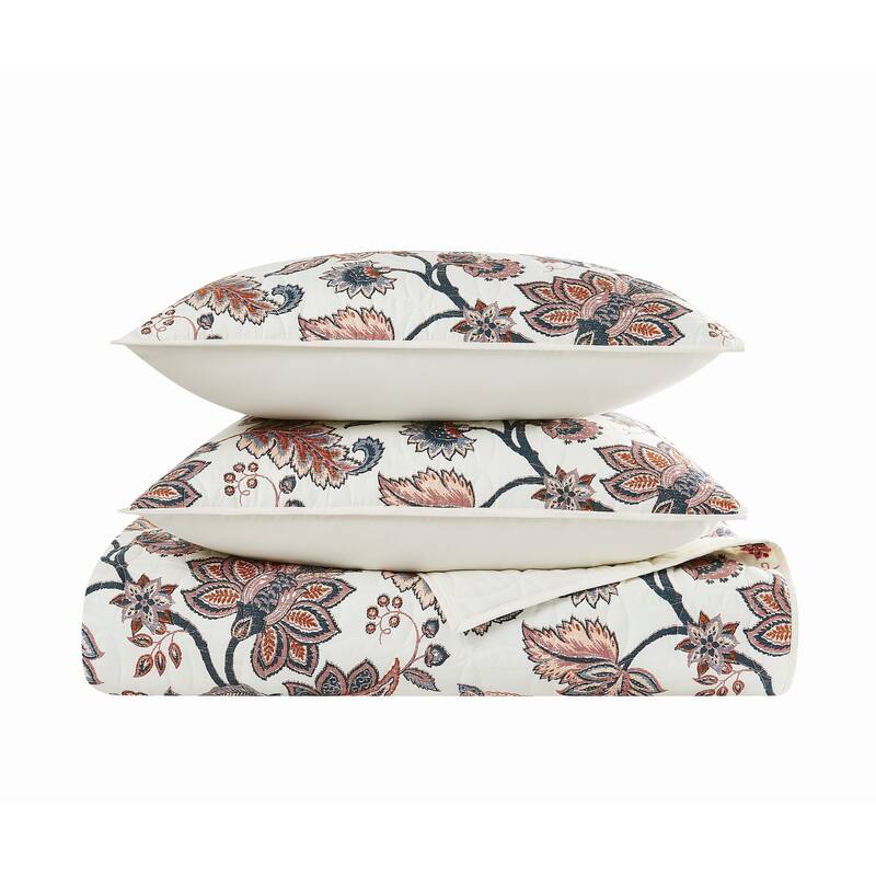 Cannon Chloe Jacobean3 Piece Quilt Set - Full - Queen