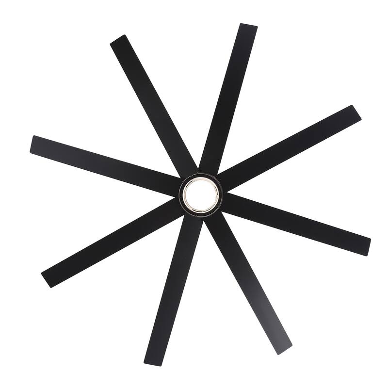 72/52-inch Reversible 8/5-Blade Dimmable LED Ceiling fan with Light and Remote