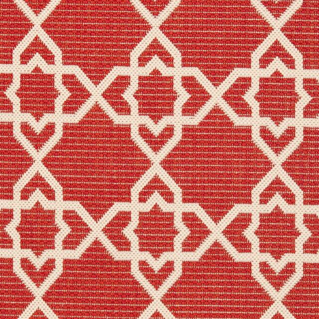 SAFAVIEH Courtyard Lawanda Trellis Indoor/ Outdoor Waterproof Patio Backyard Rug