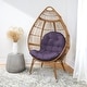 preview thumbnail 59 of 67, Humble + Haute Indoor Egg Chair Cushion (Cushion Only) 44 x 27 x 4 - Dark Lilac