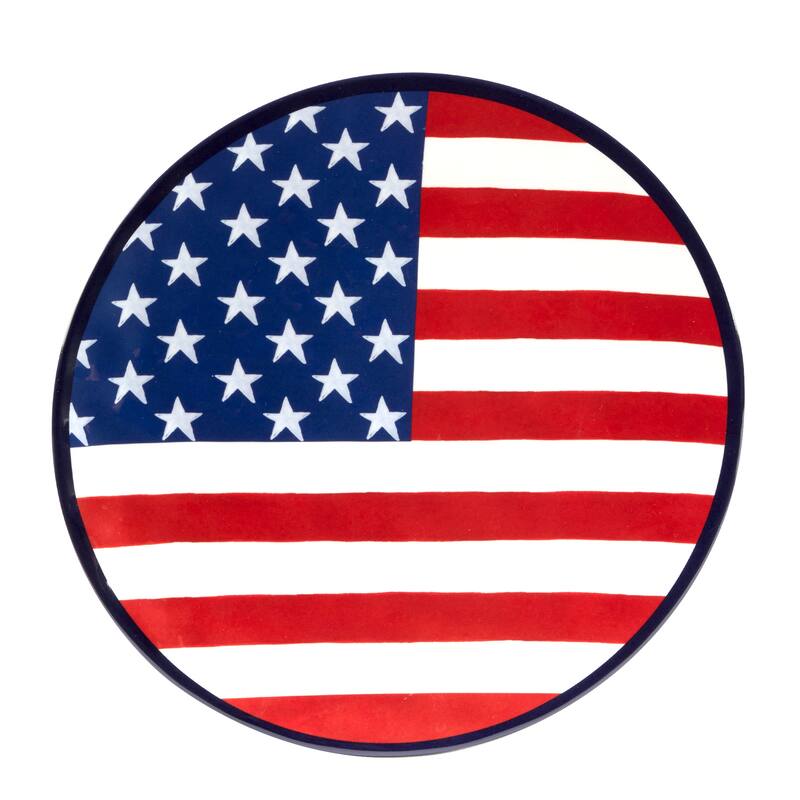 Certified International Stars & Stripes 11" Melamine Dinner Plate, Set of 6 - 11" Dia