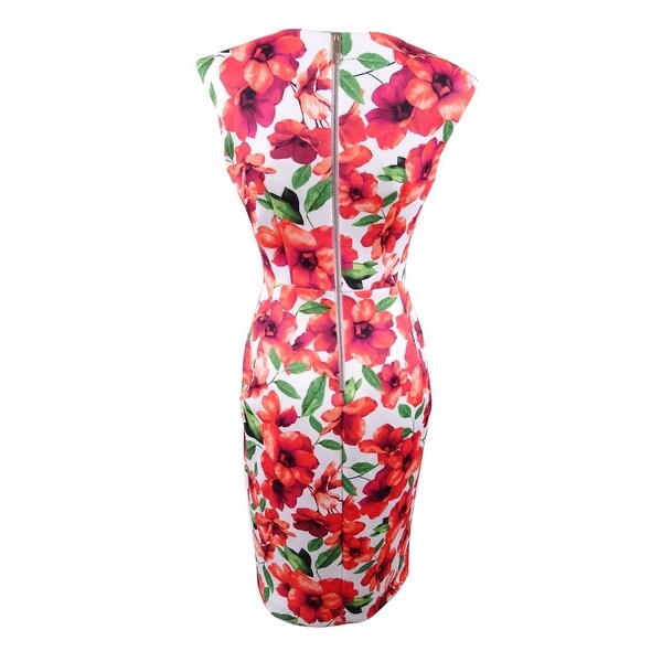 calvin klein hibiscus dress